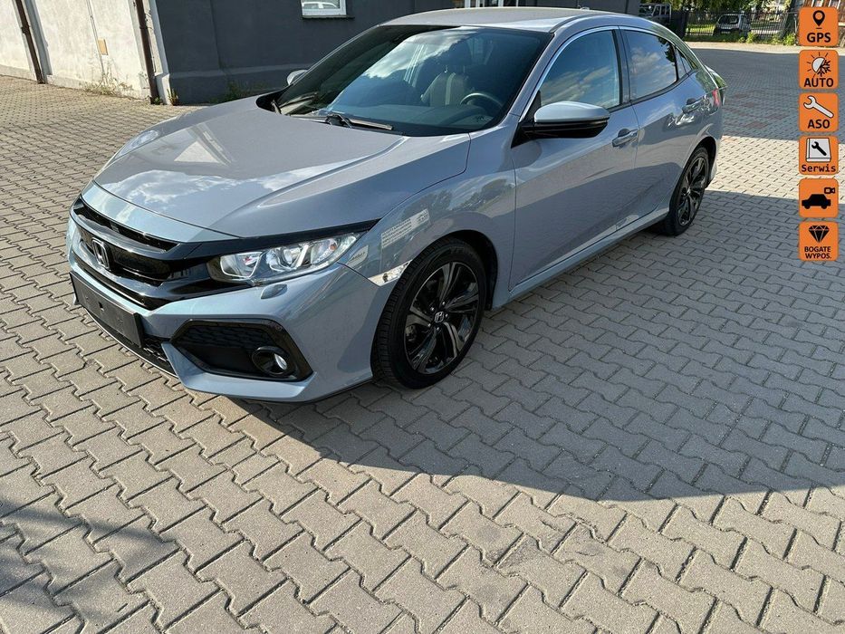 Honda Civic 1.0Vtec, Stan Idealny, NAVI, Klimatronic, Alu17, Jak Nowy.
