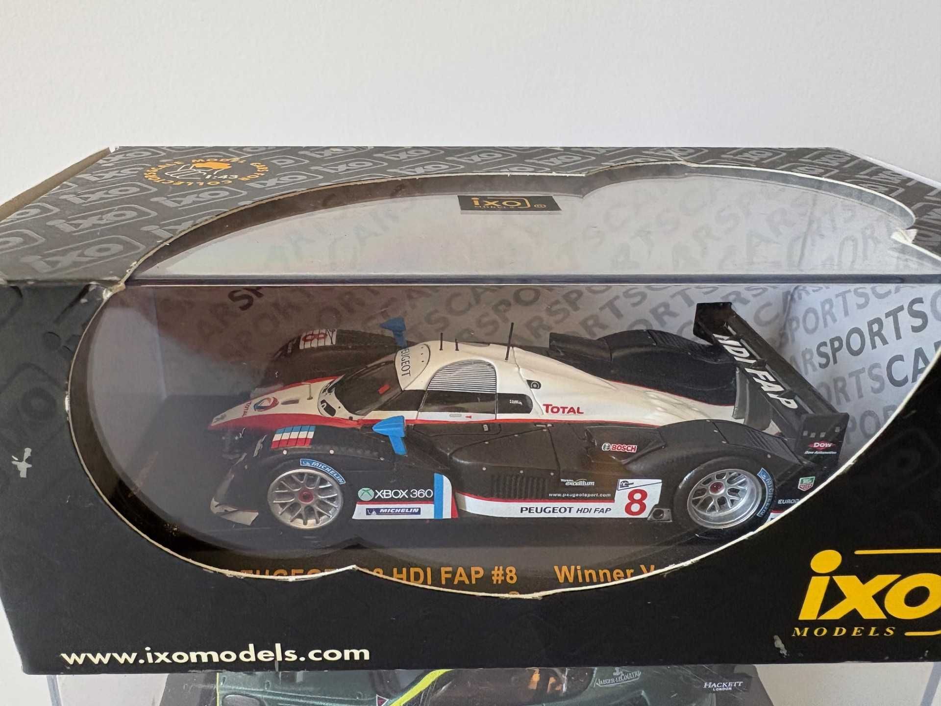 1:43 Pedro Lamy IXO Peugeot 908 Hdi 2007 + Altaya Aston Martin 2006
