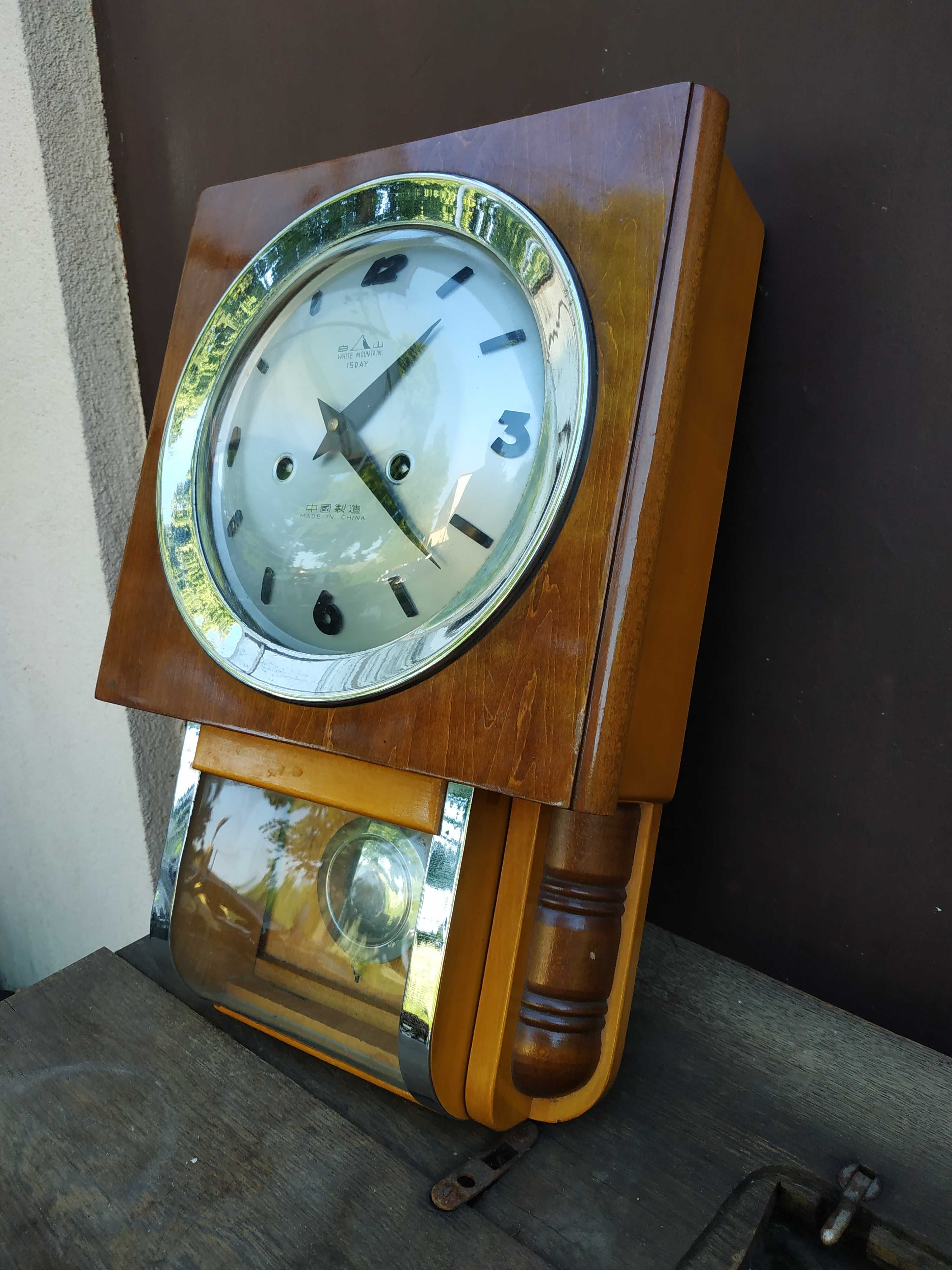 Stary zegar wiszący design lata 70-te