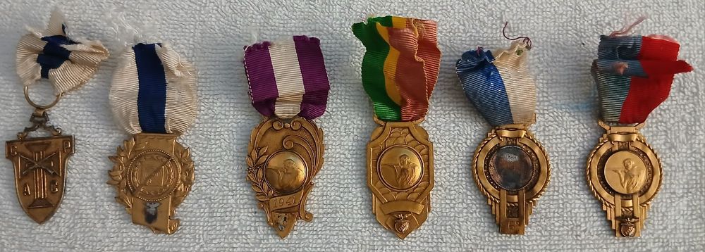 Lote de Medalhas Antigas Desportivas