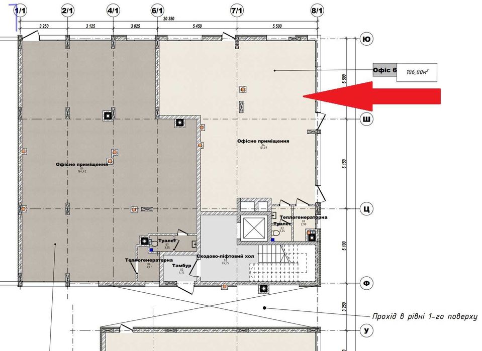 ОРЕНДА МАГАЗИНУ 106кв.м. Городок, кутове, фасадне