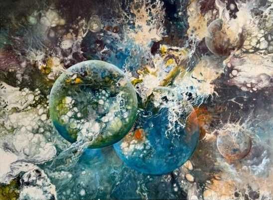 Obraz akrylowy Kosmos (duży obraz)