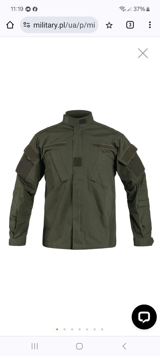 Кітель Mil-Tec Teesar ACU RipStop - Olive