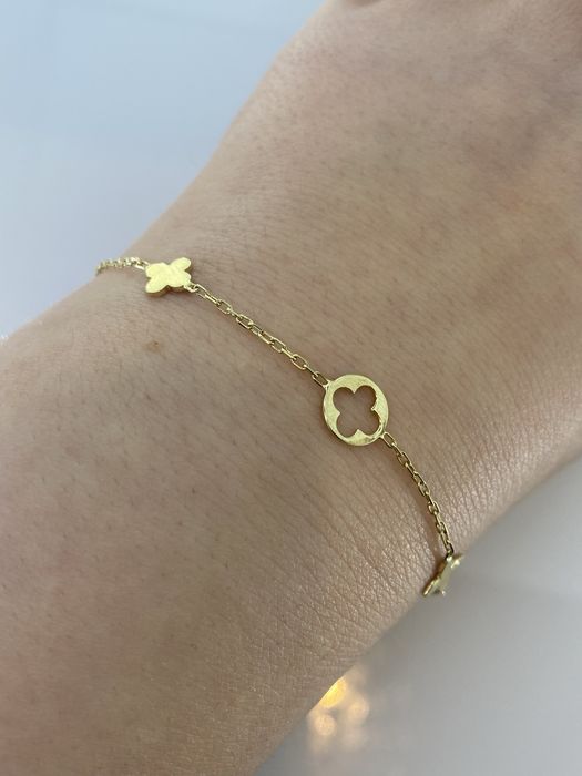 Złota bransoletka damska, Pròba 585. Nowa (5088)