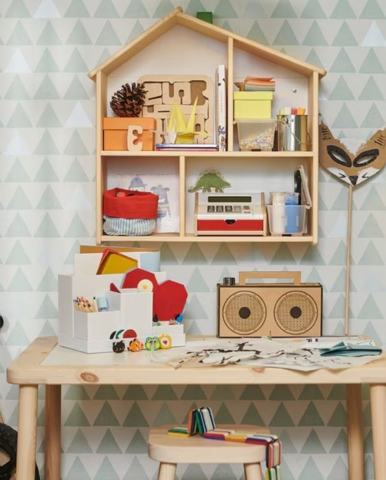 Domek półka FLISAT IKEA dla myszek lalek na książki zabawki pluszaki