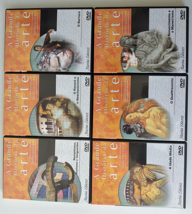 A Grande História da Arte Interactiva - 6 dvd's novos