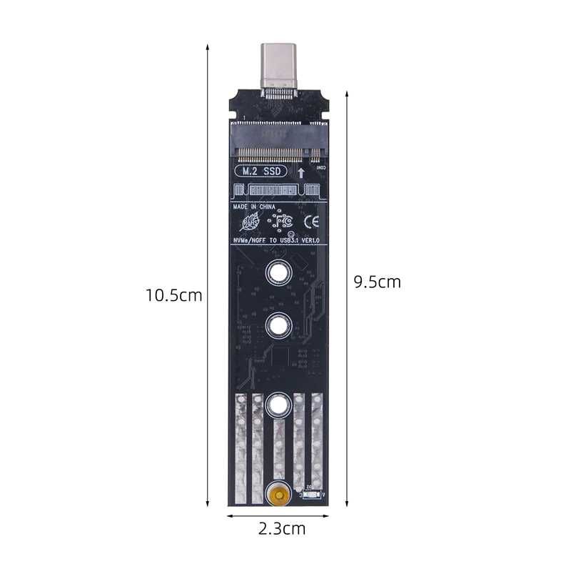 Адаптер M2 NVME/SATA to Type C USB 3.1