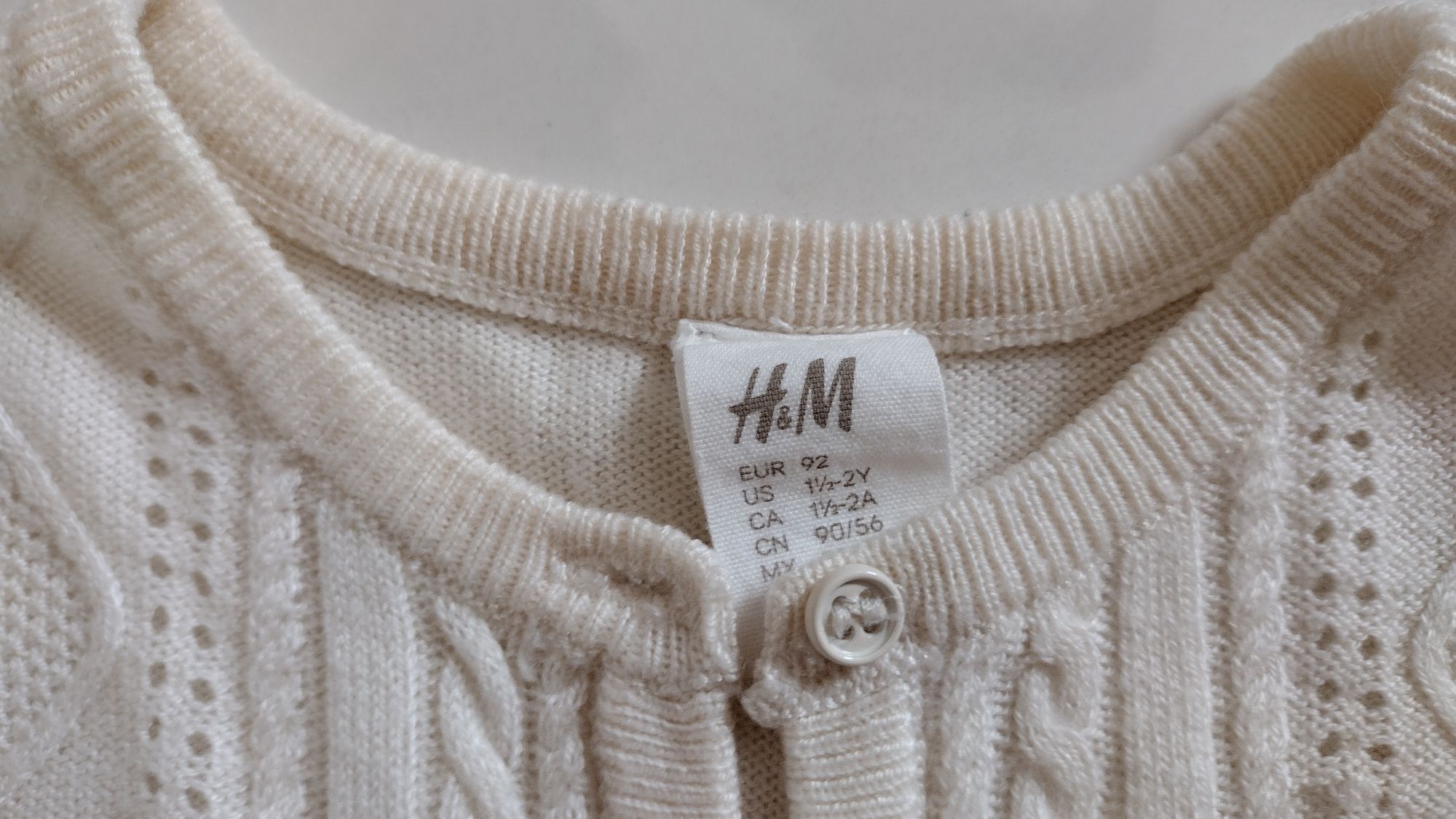 Sweter sweterek lekki lato H&M  92