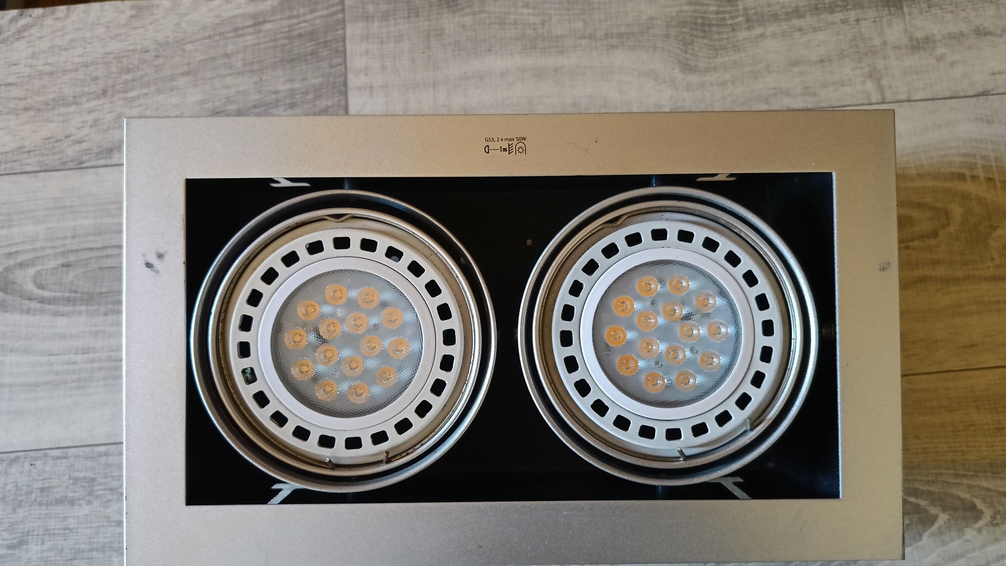 Oprawa  sufitowa podwójna DLP 250 Mateo + transformator elektroniczny