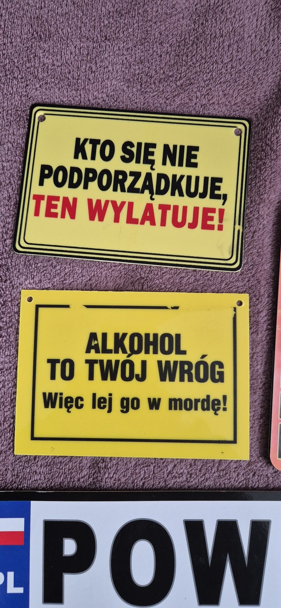 Mix tabliczek zawieszki
