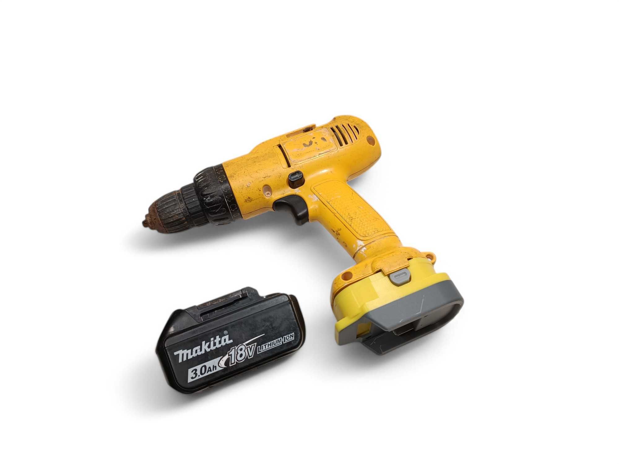 Adapter Dewalt 12V (starego typu) na baterie Makita LXT 18V lub 14V