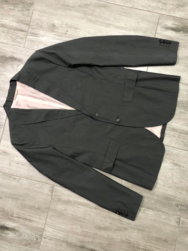 Hugo Boss Marynarka Męska Bawełniana Szara r. 50