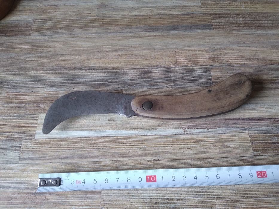 Nóż ogrodniczy scyzoryk sierpak Łódż 352 Gerlach Vintage Prl