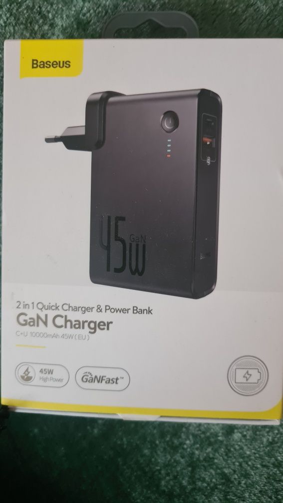 зарядний пристрій Baseus GaN 2in1 QC3.0  Павербанк 10000mAh