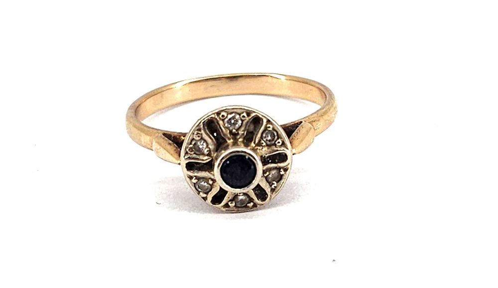 ZŁOTY PIERŚCIONEK - styl vintage 2.72G 585 R.15