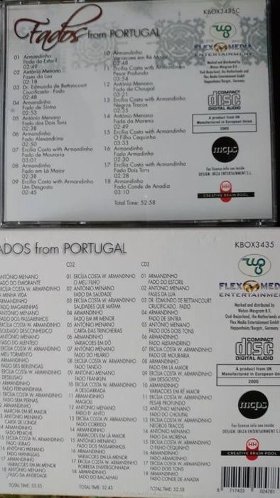 4 CD's Música Brasileira e Fado, A Partir de