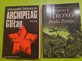 Zestaw dwóch książek Archipelag Gułag Biała żmija