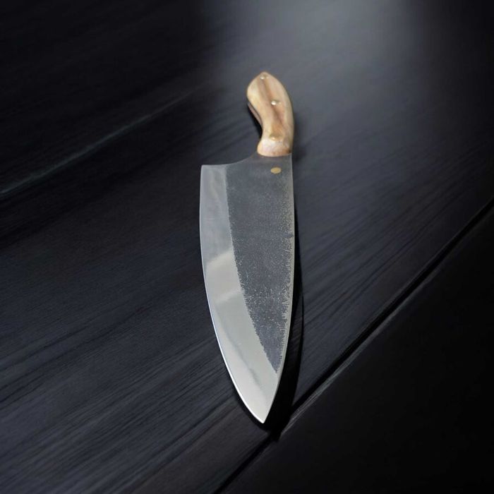 Кухонний шеф ніж зі сталі Х12МФ з чохлом, кухонный нож, шеф-нож