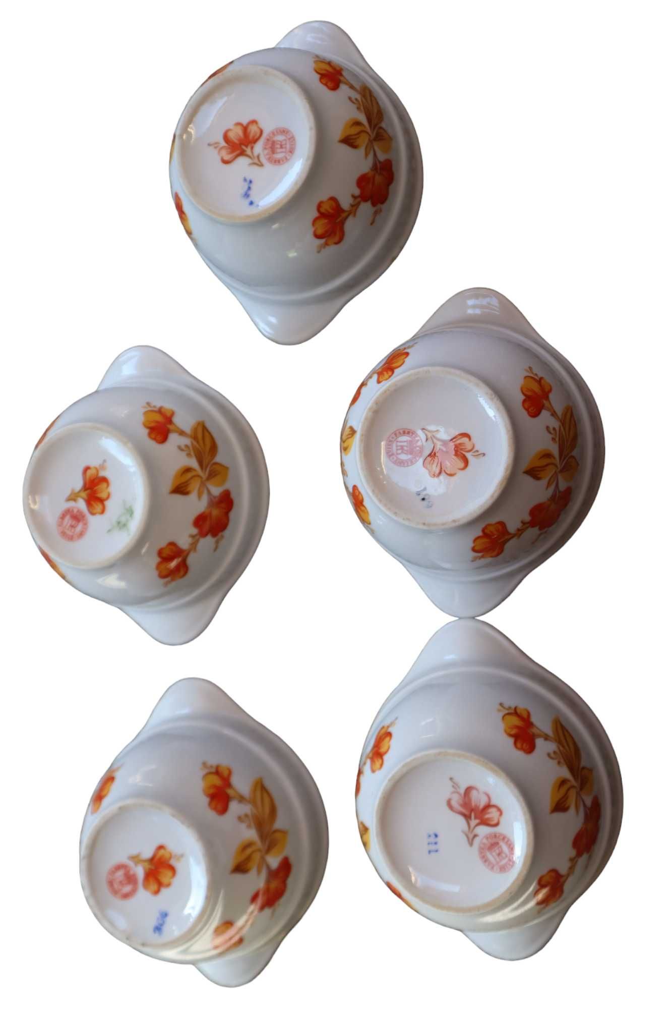 Kokilki porcelana Książ dekor kwiaty  B091605