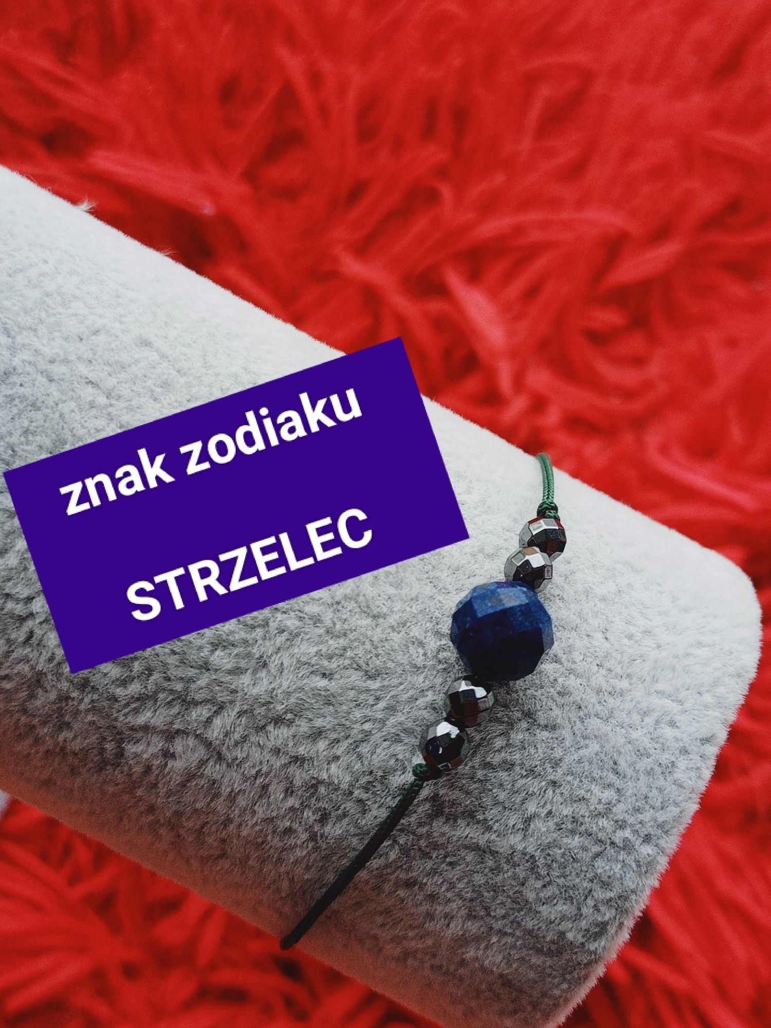 Bransoletka STRZELEC lapis lazuli hematyt