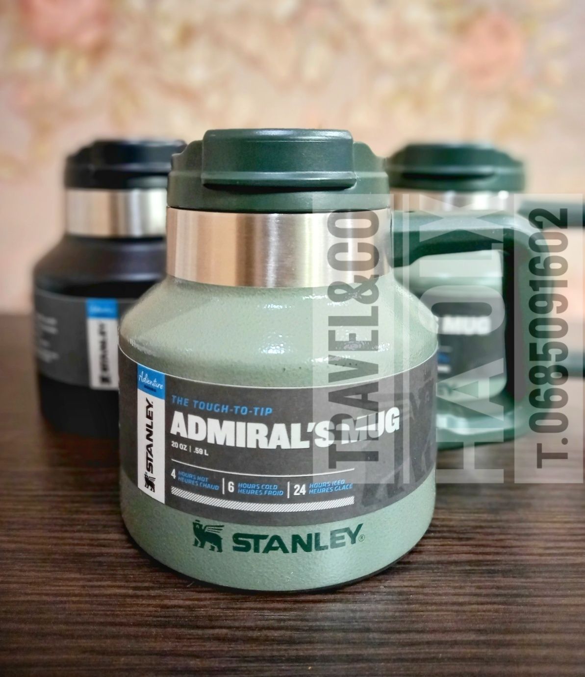 Термос Stanley Admiral's Mug Hammertone 591 мл (термокружка стенлі)