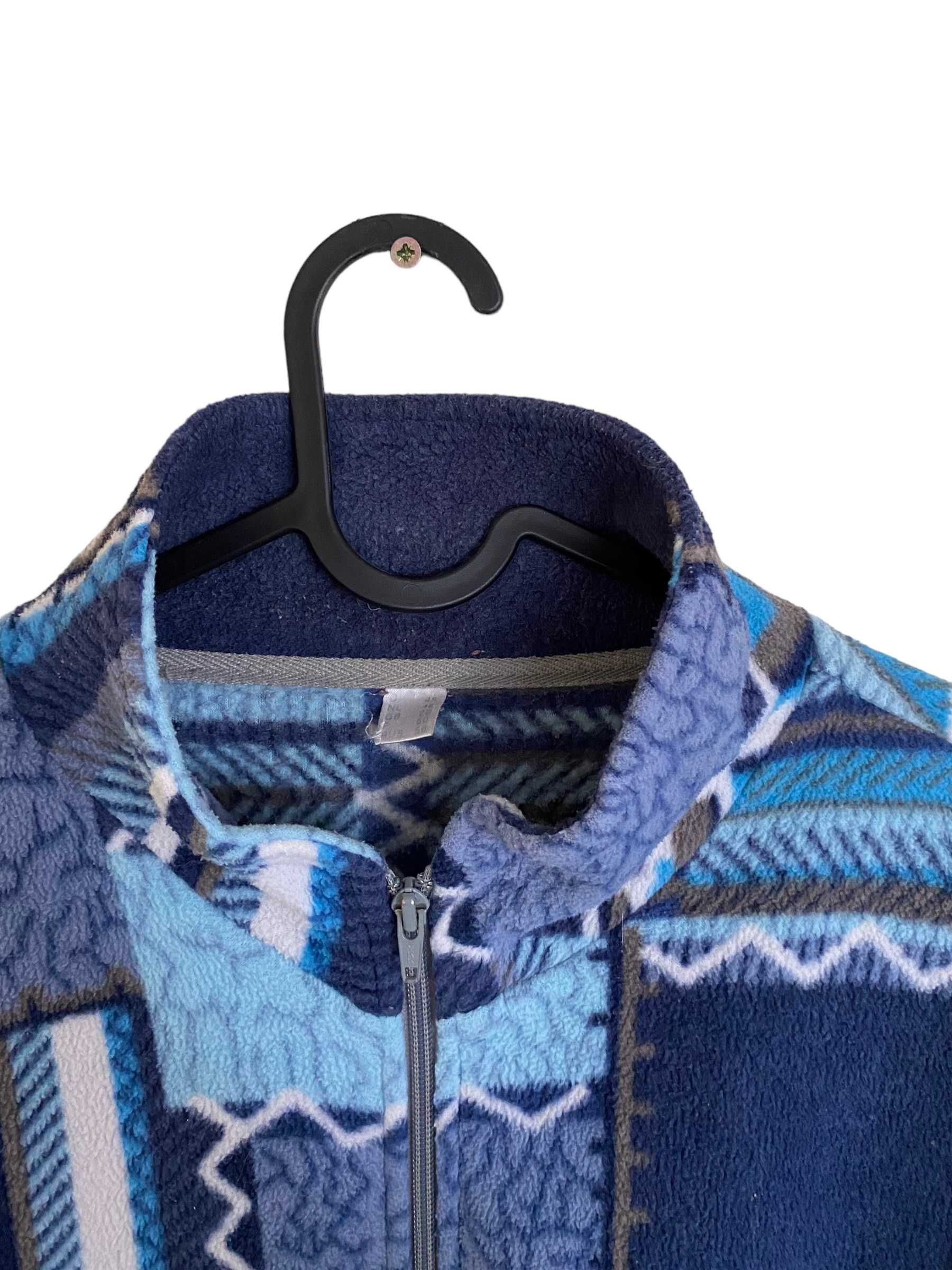 90s' vintage polar we wzory, rozmiar XL, stan bardzo dobry