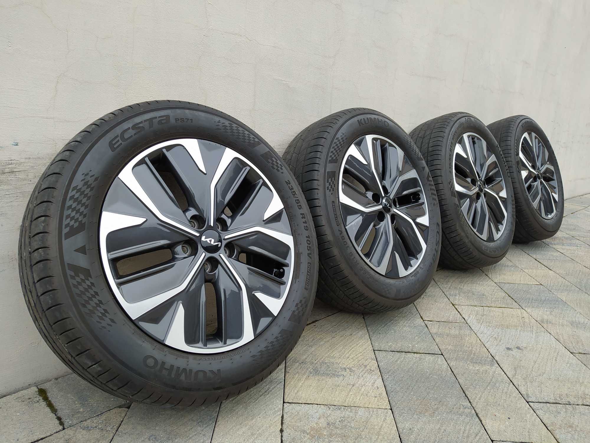 Koła alu 19 Kia EV6 GT Sorento, 235/55R19 Kumho 2021r, 5x114,3 Hyundai