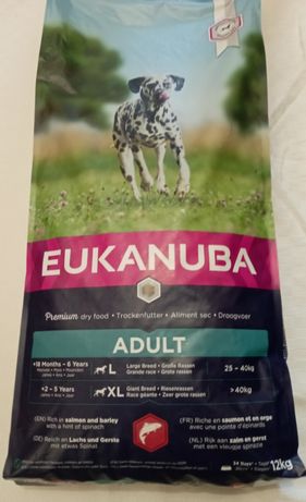 Эукануба ( екануба)Сухий корм для дорослих собак лосось ячмінь 12 кг12