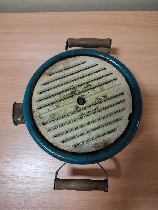 Stara kuchenka elektryczna, kocher z płytą szamotową - PRL