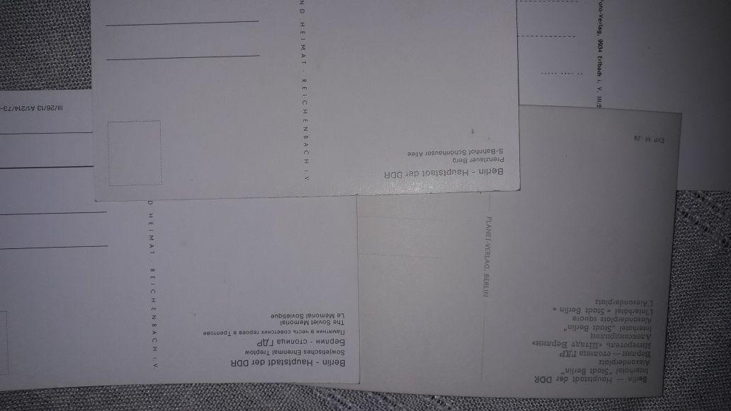 Pocztówki z Berlina z okresu NRD