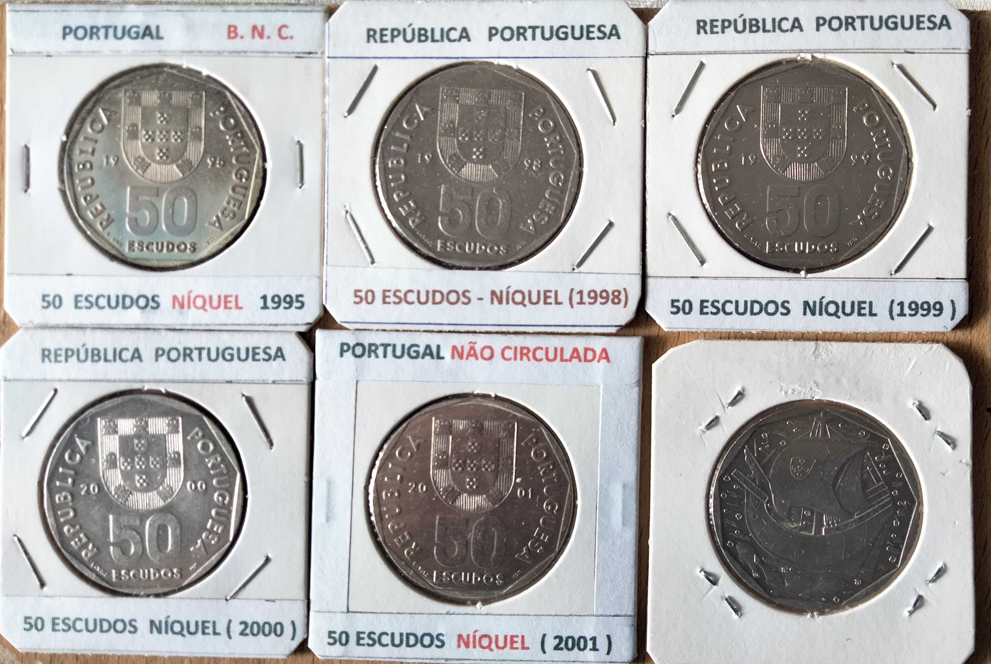 Moedas da República Portuguesas " Emissão Corrente Anual  " NÍQUEL"