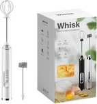 Elektryczna trzepaczka do jajek spieniacz do mleka kolor czarny whisk