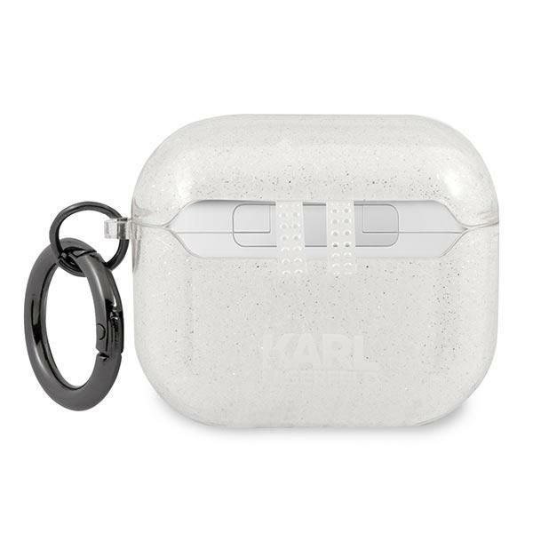 Etui Karl Lagerfeld AirPods 3 Srebrny/Silver Glitter