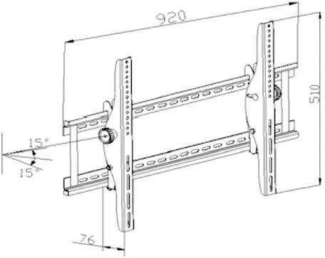 Uchwyt mocowanie Vivanco wms 1001 PLS do 36''-65'' TV LCD do 100kg