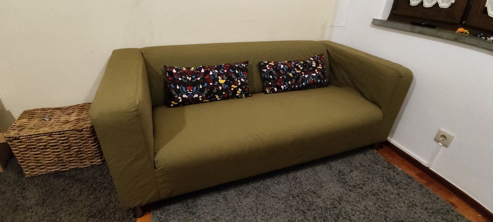 Sofá Ikea Klippan com capa extra