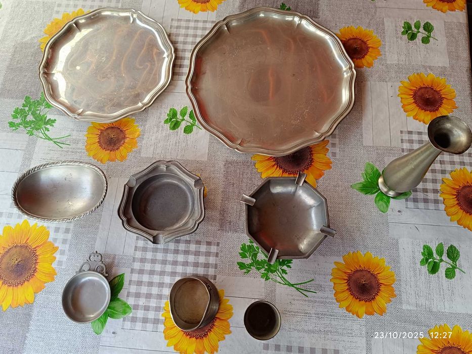 Peças antigas em estanho puro 95%