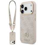 Etui Guess 4G Strass Logo & Big Strap Metal Buttons MagSafe na iPhone