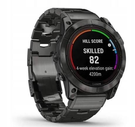 Garmin Fenix 7X Pro Sapphire Solar Tytanowo-szary z powłoką węglową