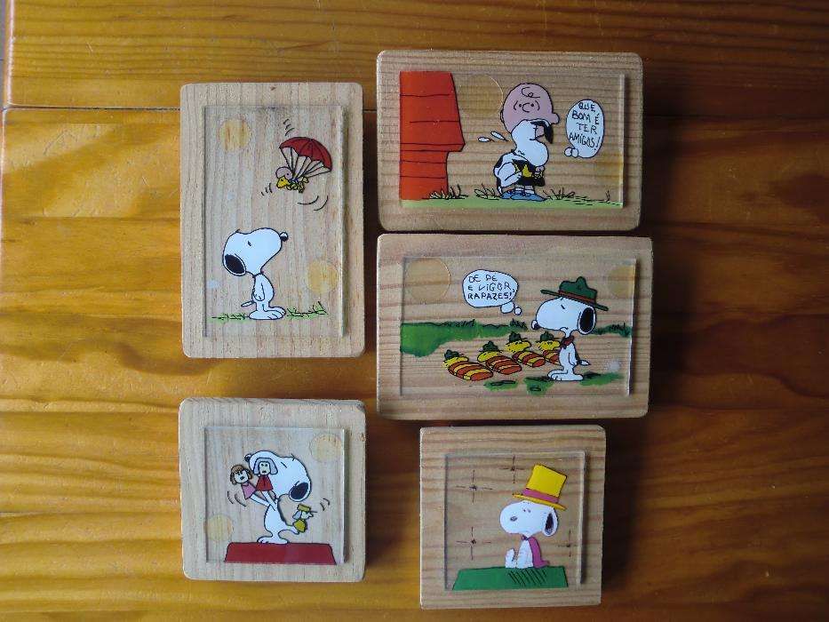 Quadros com o Snoopy.