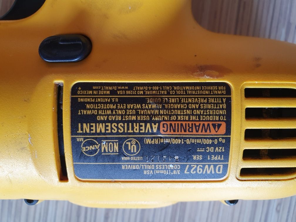 Wkretarka DeWalt DW927 działająca