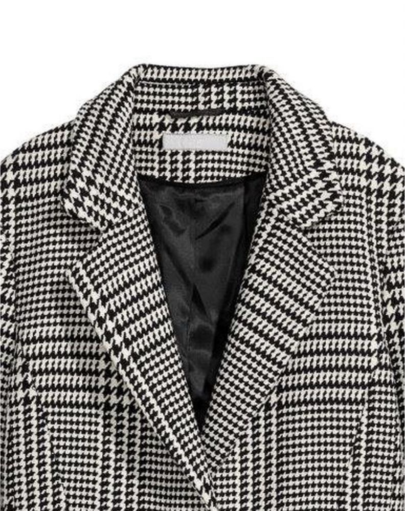 Пальто вовна чорно біле H&M