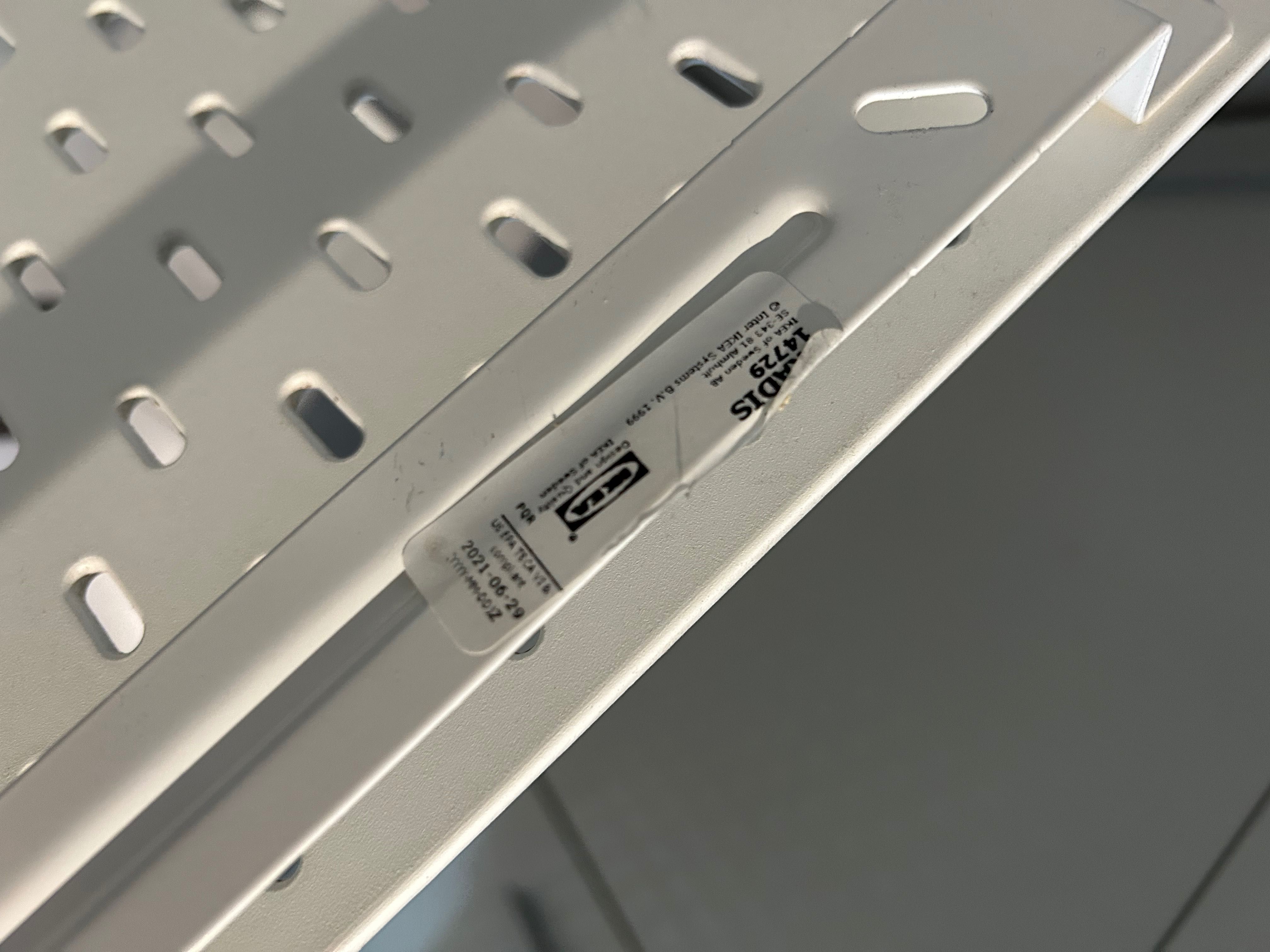 Tablica SKADIS IKEA tablice perforowane białe, organizer