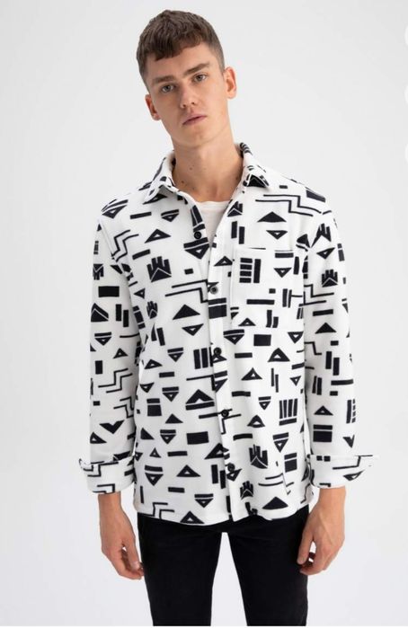 Рубашка - куртка флиска  мужская De Facto Xl