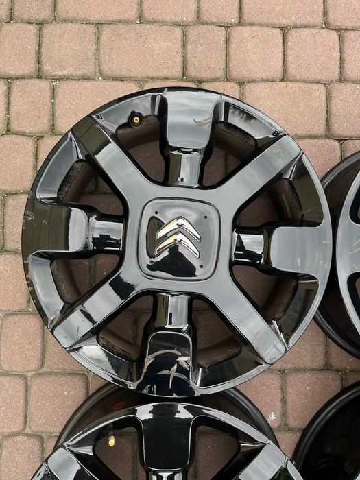 Oryginalne alufelgi Citroen OE C4 CACTUS 4x108 17 cali CZARNE