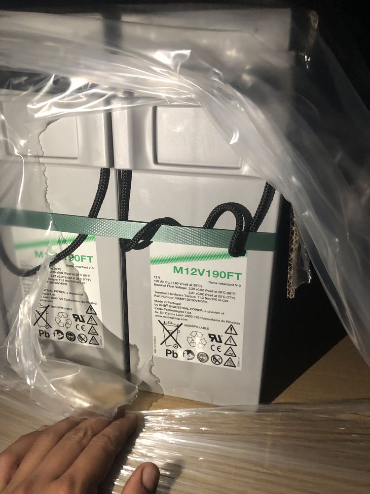 Bateria solar 12v 190aH novas