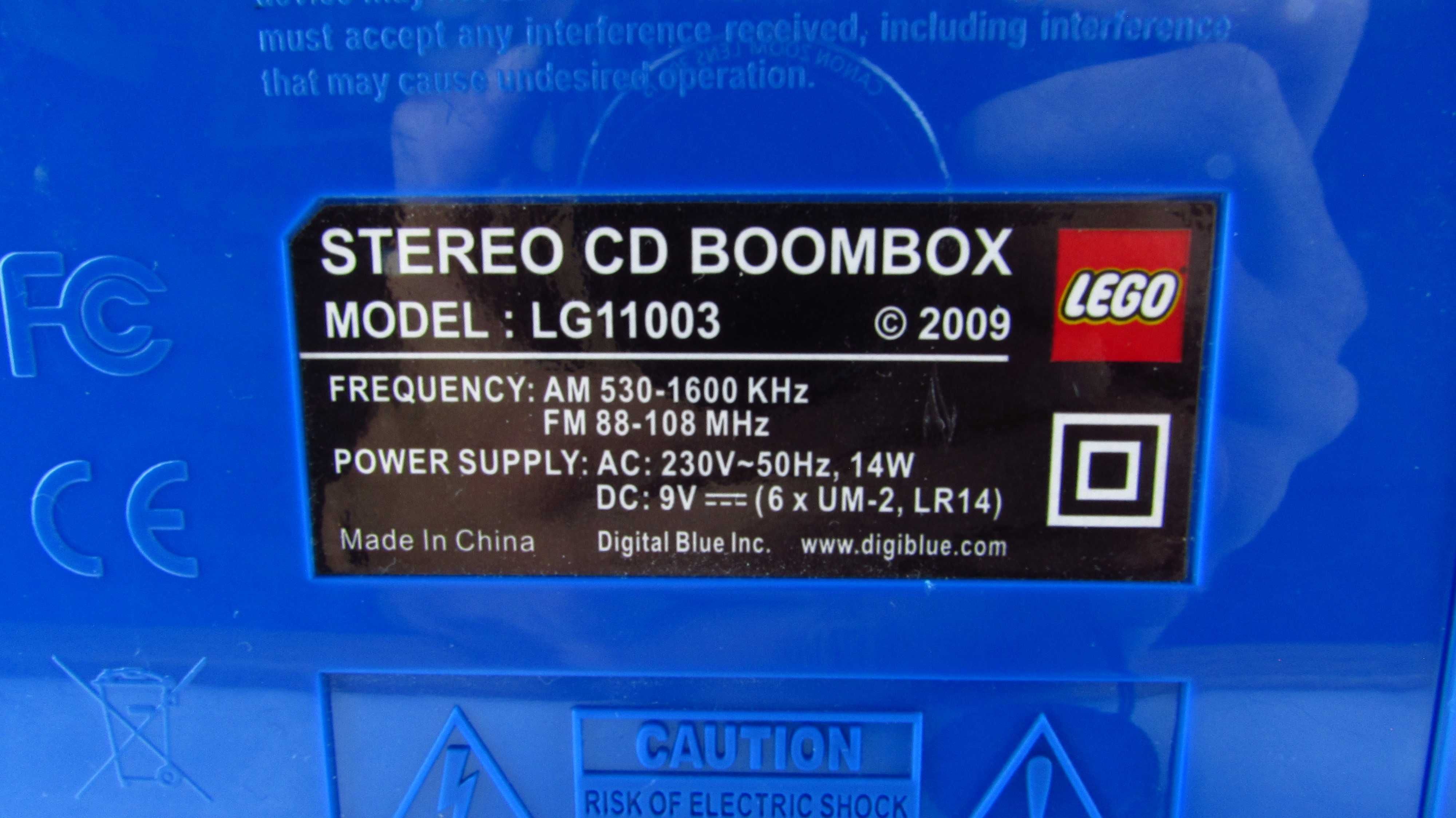 LEGO - Stereo Cd Boombox Radio Niebieskie Odtwarzacz CD - LG111013