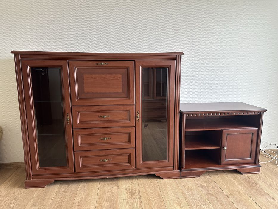 Meble witryny komoda brązowe na sztuki lub komplet