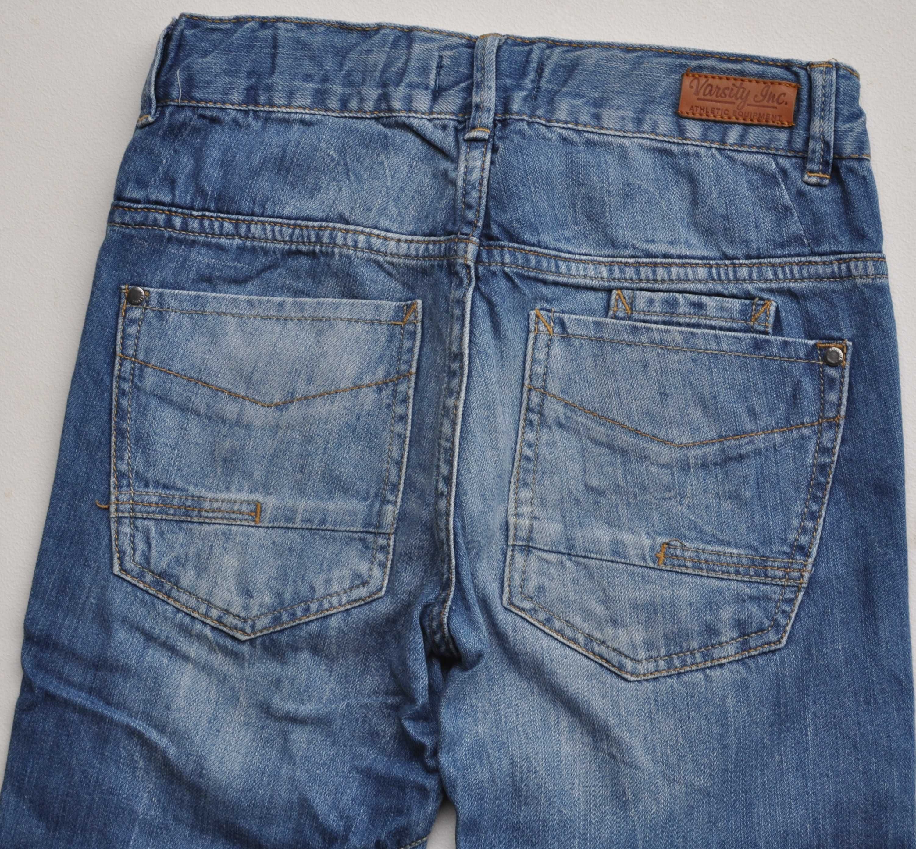 28 RESERVED Spodnie jeansowe skinny niebieskie  r 134 BDB