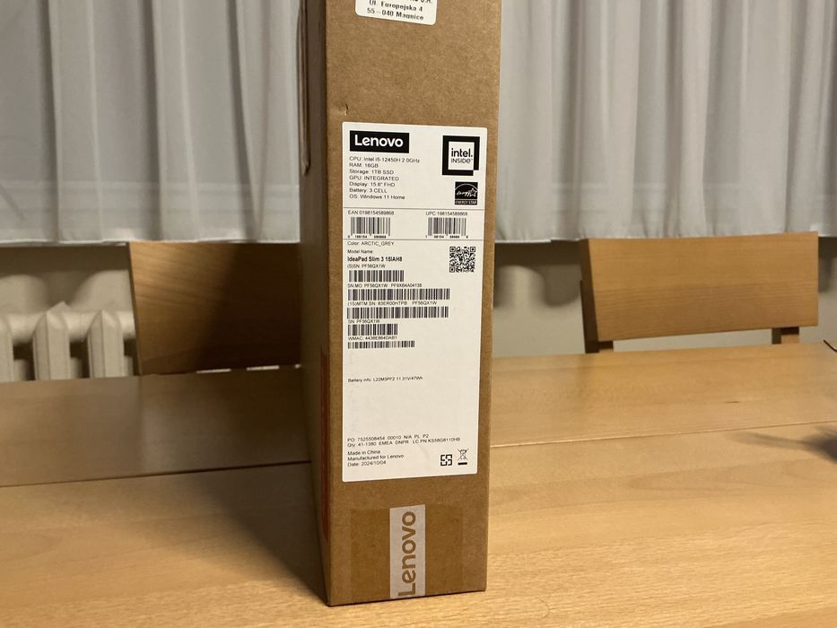 NOWY (na gwarancji) Laptop Lenovo IdeaPad Slim 3 15IAH8 i5 16GB 1TB