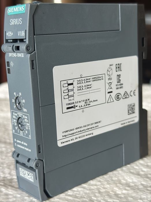 Реле часу, реле времени Siemens 3RP2525/3RP2540-1AW30